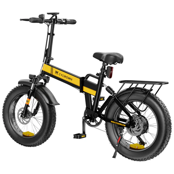 CycKnightFoldingElectricBikewithSleekOutlook 1 610x crop center